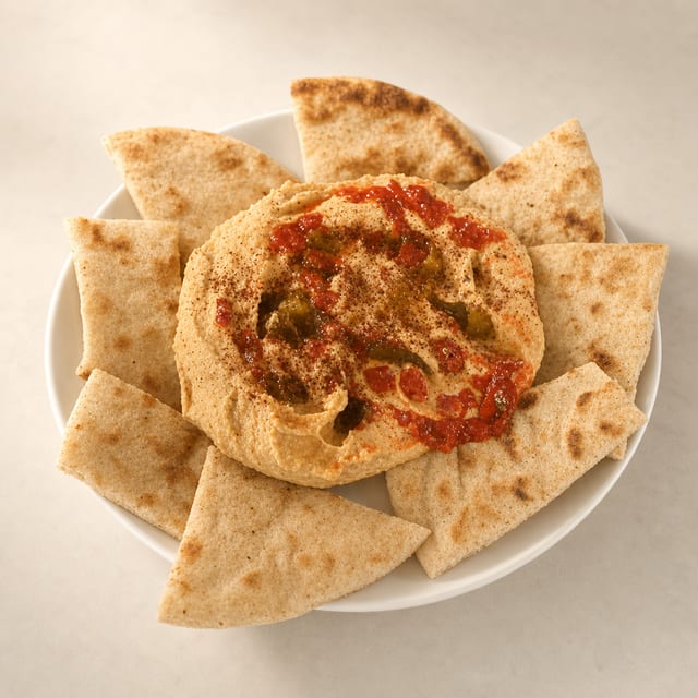 Roasted Red Peppers Hummus.