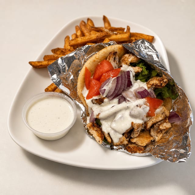 Lamb or Chicken Gyro.